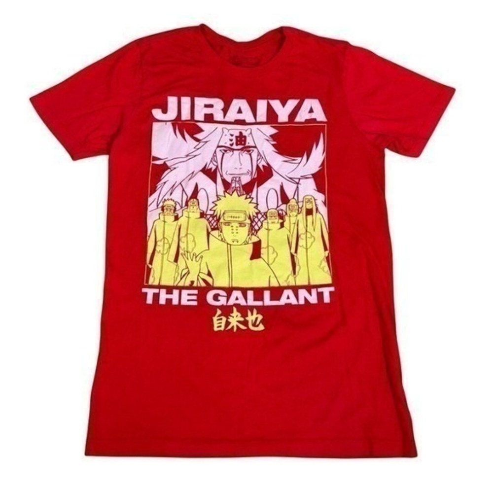 Vintage Naruto Jiraiya Anime Graphic T-Shirt Unisex Size Small Masashi Kishimoto